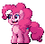 Size: 360x356 | Tagged: safe, artist:mrponiator, pinkie pie, earth pony, pony, g4, animated, bouncing, female, happy, idle animation, mare, mlpgdraws, open mouth, pixel art, simple background, solo, style emulation, transparent background