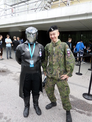 Size: 3456x4608 | Tagged: safe, artist:juu50x, human, 2014, brony commander, cosplay, crystal fair con, finland, irl, irl human, photo, soldier