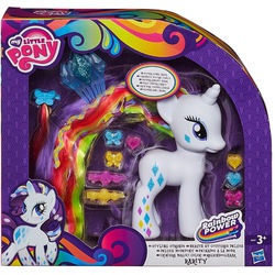 Size: 1000x1000 | Tagged: safe, rarity, pony, g4, official, brushable, comb, fashion style, female, irl, packaging, photo, rainbow power, rainbow power-ified, styling strands, toy