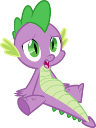 Size: 2647x3539 | Tagged: safe, artist:porygon2z, spike, dragon, g4, simple ways, belly, high res, male, simple background, solo, transparent background, vector