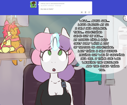 Size: 1280x1066 | Tagged: safe, artist:somescrub, apple bloom, babs seed, sweetie belle, anthro, ask nudist sweetie belle, g4, incest, ship:appleseed