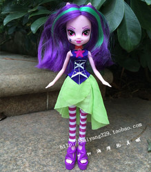 Size: 720x822 | Tagged: safe, aria blaze, equestria girls, g4, my little pony equestria girls: rainbow rocks, clothes, doll, irl, photo, socks, solo, striped socks, taobao, toy