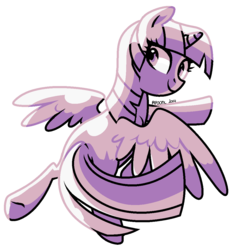 Size: 1020x1089 | Tagged: safe, artist:pepooni, twilight sparkle, alicorn, pony, g4, female, flying, mare, solo, twilight sparkle (alicorn), underhoof