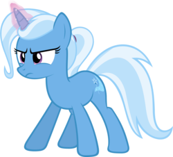 Size: 1438x1301 | Tagged: safe, artist:zacatron94, trixie, pony, unicorn, g4, clone, female, lula, magic, mare, ponytail, simple background, solo, transparent background, vector