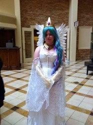 Size: 956x1280 | Tagged: safe, artist:tezziecosplay, princess celestia, human, g4, cosplay, irl, irl human, photo, solo