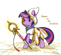 Size: 1000x900 | Tagged: safe, artist:me, twilight sparkle, g4, clothes, dota 2, female, keeper of the light, pixiv, solo