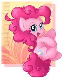 Size: 563x689 | Tagged: safe, artist:secret-pony, pinkie pie, earth pony, pony, g4, chibi, cute, diapinkes, female, solo