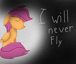 Size: 815x693 | Tagged: safe, artist:manikalu, scootaloo, g4, female, scootaloo can't fly, solo