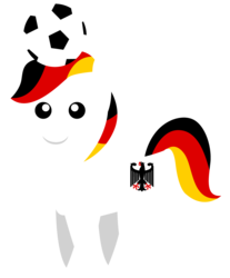 Size: 914x1103 | Tagged: safe, artist:cloudy glow, ball, football, germany, nation ponies, pointy ponies, simple background, solo, transparent background, world cup