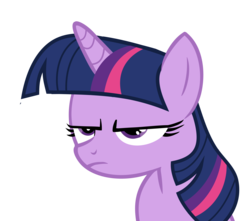 Size: 6065x5367 | Tagged: safe, artist:slb94, part of a set, twilight sparkle, g4, absurd resolution, female, frown, simple background, solo, transparent background, unamused, vector