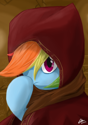 Size: 2480x3508 | Tagged: safe, artist:mrasianhappydude, rainbow dash, g4, female, high res, journey, solo