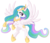 Size: 5282x4500 | Tagged: safe, artist:kp-shadowsquirrel, artist:spier17, princess celestia, pony, g4, absurd resolution, female, mare, simple background, solo, transparent background, vector