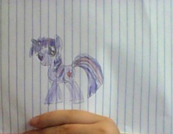 Size: 386x299 | Tagged: safe, artist:gracie_cleopatra, twilight sparkle, g4, cute, female, hand, lined paper, looking at you, smiling, solo, traditional art