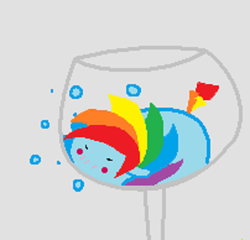 Size: 876x712 | Tagged: safe, artist:macroscopicponies, rainbow dash, g4, drunk, drunker dash, rainbow blitz, rule 63, solo, wine glass