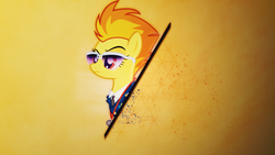 Size: 2560x1440 | Tagged: safe, artist:rdbrony16, artist:ready2fail, spitfire, pegasus, pony, g4, bust, clothes, female, show accurate, solo, spitfire's tie, sunglasses, uniform, vector, wallpaper, whistle, wonderbolts dress uniform