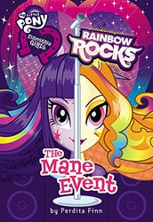 Size: 344x500 | Tagged: safe, adagio dazzle, twilight sparkle, equestria girls, g4, my little pony equestria girls: rainbow rocks, my little pony: equestria girls: rainbow rocks: the mane event, book, book cover, cover, novelization, perdita finn, the ride never ends