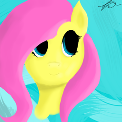 Size: 1600x1600 | Tagged: safe, artist:maybyaghost, fluttershy, g4, cute, female, solo