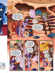 Size: 720x960 | Tagged: safe, idw, official comic, spike, twilight sparkle, alicorn, pony, friends forever #7, g4, my little pony: friends forever, spoiler:comic, female, idw advertisement, mare, preview, twilight sparkle (alicorn)