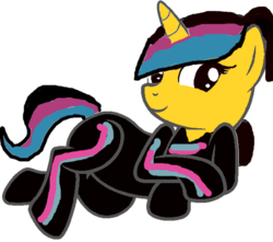 Size: 600x530 | Tagged: safe, artist:drugzrbad, artist:mlpfimandtmntfan, pony, 1000 hours in ms paint, base used, lego, ms paint, ponified, solo, the lego movie, wyldstyle