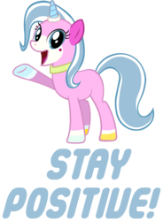 Size: 2203x2999 | Tagged: safe, artist:doctor-g, pony, high res, lego, motivational, ponified, simple background, solo, the lego movie, transparent background, unikitty, vector