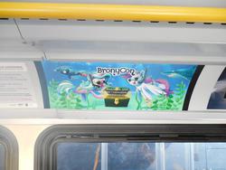 Size: 1024x768 | Tagged: safe, artist:centchi, bronycon, bronycon 2014, 2014, advertisement, convention, irl, promo, snorkel, train, underwater