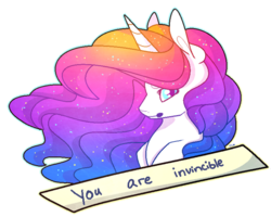 Size: 650x520 | Tagged: safe, artist:captivelegacy, oc, oc only, oc:vivid visions, pony, unicorn, female, lies, mare, motivational, positive ponies, solo