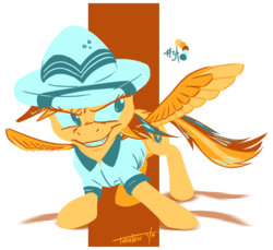 Size: 1050x961 | Tagged: safe, artist:thraten, daring do, g4, color palette challenge, female, limited palette, solo