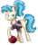 Size: 895x1062 | Tagged: safe, artist:princess-hanners, allie way, pony, unicorn, g4, bowling ball, female, mare, ponytail, simple background, solo, transparent background