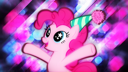 Size: 2560x1440 | Tagged: safe, artist:game-beatx14, artist:gamemasterluna, pinkie pie, g4, female, solo, wallpaper