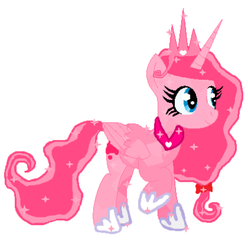 Size: 400x403 | Tagged: safe, artist:b3war3-0f-d0g, artist:sweetplum34, oc, oc only, oc:princess lovestruck, alicorn, crystal pony, pony, alicorn oc, base used, crystallized, solo