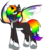 Size: 4990x5692 | Tagged: safe, artist:puncakecity, artist:whitenoiseghost, oc, oc only, oc:rainbow deathblood, alicorn, pony, .svg available, absurd resolution, alicorn oc, broken horn, chains, donut steel, emo, frown, horn, joke oc, scar, simple background, skull, solo, spikes, spread wings, tail wrap, torn wings, transparent background, vector