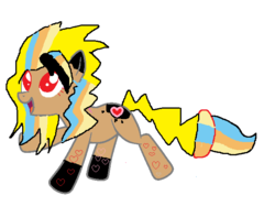 Size: 658x493 | Tagged: safe, artist:j-j-bases, artist:stardash123, oc, oc only, oc:swette hearth, base used, rainbow power, rainbow power-ified, simple background, solo, white background