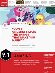 Size: 948x1256 | Tagged: safe, applejack, fluttershy, pinkie pie, rainbow dash, rarity, twilight sparkle, g4, drama in the source's comments, ign, mane six