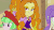 Size: 454x255 | Tagged: safe, screencap, adagio dazzle, bright idea, drama letter, starlight, starshine, sweet leaf, watermelody, duck, equestria girls, rainbow rocks, animated, background human, duck duck goose, female, frown, gem, grin, patricia water melody, siren gem, smiling, talking, touch, wide eyes