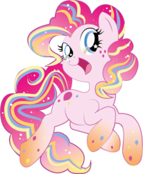 Size: 490x596 | Tagged: safe, artist:chii---chan, pinkie pie, g4, female, rainbow power, solo