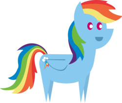 Size: 1024x865 | Tagged: safe, artist:videogamehunter, rainbow dash, pegasus, pony, g4, female, pointy ponies, simple background, solo, transparent background, vector