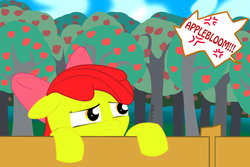 Size: 3161x2112 | Tagged: safe, artist:derpsickle, apple bloom, g4, high res, trouble