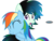 Size: 1846x1394 | Tagged: safe, artist:zacatron94, rainbow dash, twilight sparkle, alicorn, pony, g4, ^^, aurora nightfall, disguise, eyes closed, female, hug, lesbian, mare, ship:twidash, shipping, simple background, transparent background, twilight sparkle (alicorn)