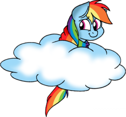 Size: 1660x1534 | Tagged: safe, artist:strangiesleepy, rainbow dash, g4, clothes, cloud, cute, dashabetes, female, scarf, simple background, solo, transparent background