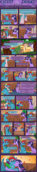 Size: 2496x11600 | Tagged: safe, artist:seventozen, rainbow dash, twilight sparkle, pegasus, pony, unicorn, comic:rocket to insanity, fanfic:rocket to insanity, g4, comic, fanfic, fanfic art, female, kissing, lesbian, mare, ship:twidash, shipping