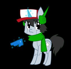Size: 908x880 | Tagged: safe, artist:psirockin817, pony, robot, robot pony, cave story, crossover, ponified, quote (cave story)