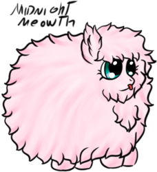 Size: 1000x1097 | Tagged: safe, artist:midnightmeowth, oc, oc only, oc:fluffle puff, simple background, transparent background
