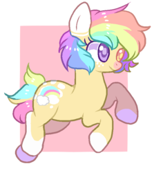 Size: 616x701 | Tagged: safe, artist:fursalot, oc, oc only, oc:rainbow chaser, heterochromia, solo