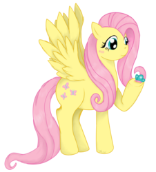 Size: 1448x1604 | Tagged: safe, artist:pansy147, fluttershy, butterfly, g4, female, solo