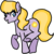 Size: 511x514 | Tagged: safe, artist:princess-madeleine, oc, oc only, oc:cheershine, earth pony, pony, cute, cutie mark, open mouth, purple, smiling, solo