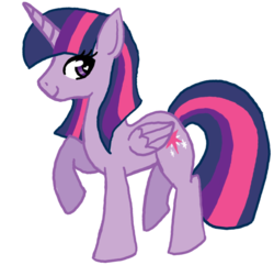 Size: 700x675 | Tagged: safe, artist:princess-madeleine, twilight sparkle, alicorn, pony, g4, cute, cutie mark, female, smiling, solo, twilight sparkle (alicorn)