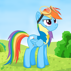 Size: 3000x3000 | Tagged: safe, artist:twotail813, rainbow dash, rcf community, g4, female, goggles, high res, solo
