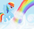 Size: 700x591 | Tagged: safe, artist:thecat101, rainbow dash, g4, female, rainbow, solo