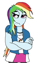 Size: 542x956 | Tagged: safe, rainbow dash, equestria girls, g4, recolor, style