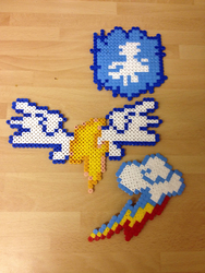 Size: 2448x3264 | Tagged: safe, artist:princess-amy, rainbow dash, g4, beads, craft, cutie mark, high res